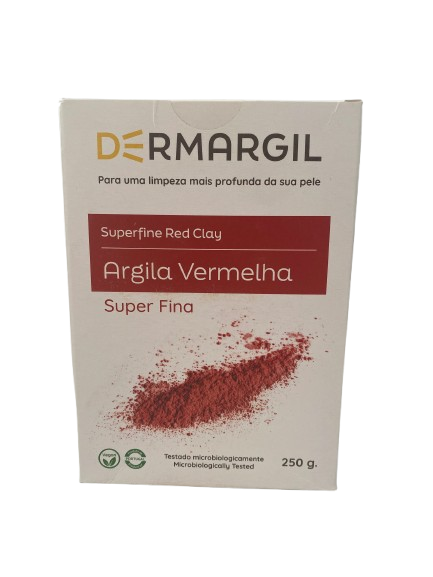 Argila Vermelha super fina - 250g - DERMARGIL