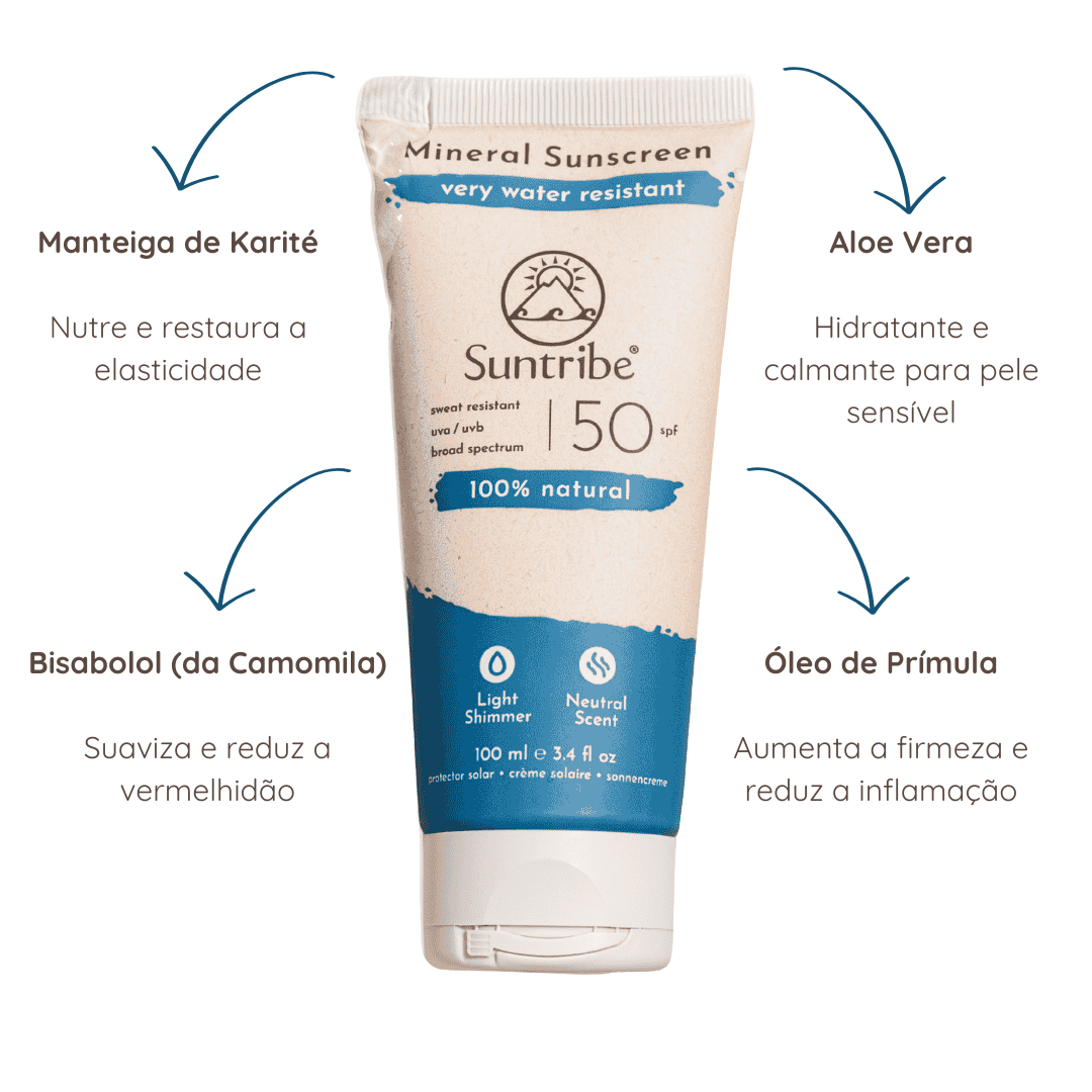 Protetor Solar Mineral Natural FPS 50 (100ml)