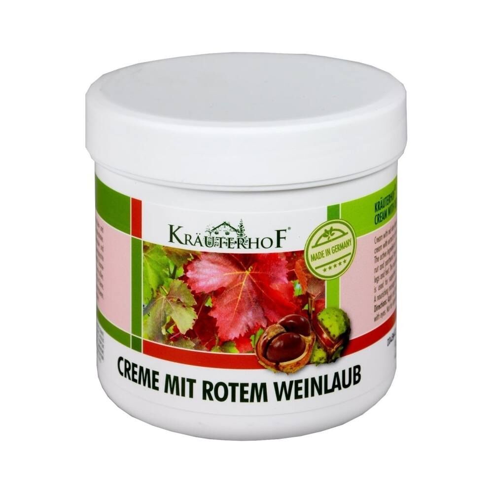 Creme Mit Rotem Weinlaub