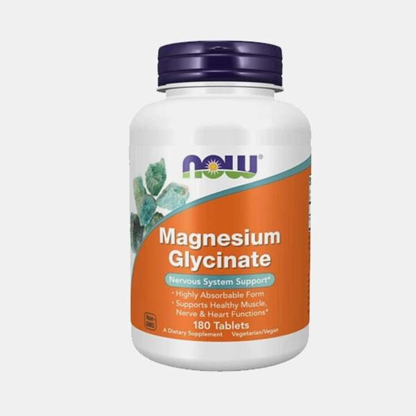 Magnesium Glycinate 180 comp. NOW
