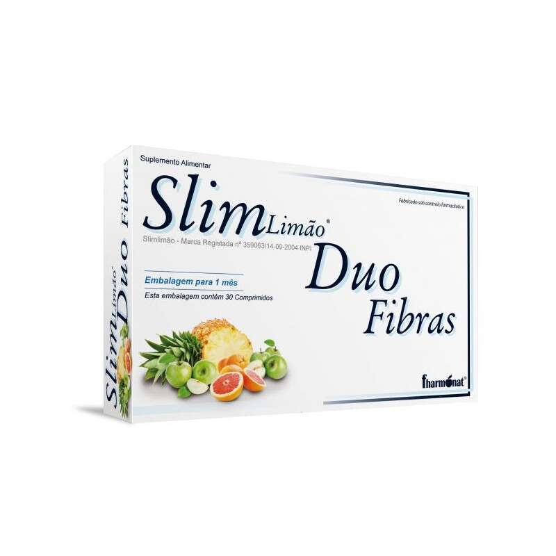 Slim Limão duo fibras 30 comp
