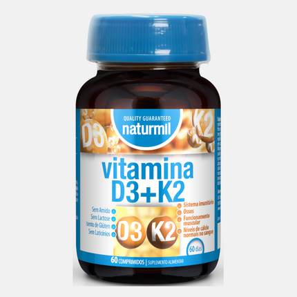 Vitamina D3+K2 (60 comp.) - Dietmed