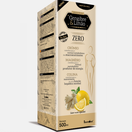 Gengibre e Limão Zero xarope – 500 ml