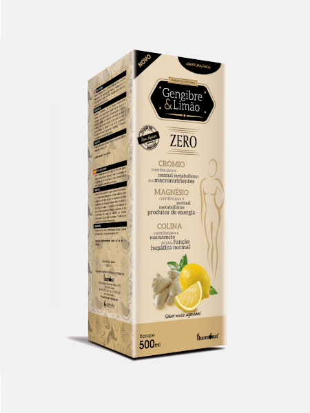 Gengibre e Limão Zero xarope – 500 ml