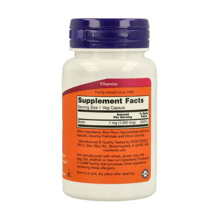 Biotin 1000 mcg Vegan Capsules
