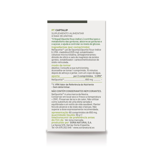 Captalip 60 comprimidos - SoriaNatural