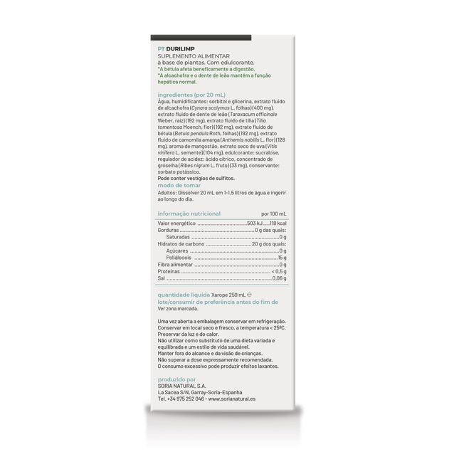 Durilimp 250ml - SoriaNatural