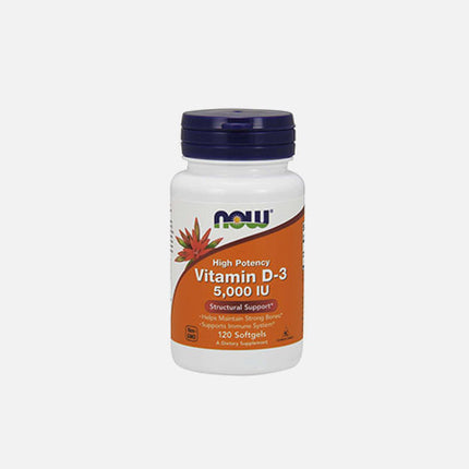 Vitamina D3, 5.000 UI NOW