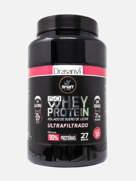 Whey Protein Isolado iogurte de morango – 800 gr – Drasanvi