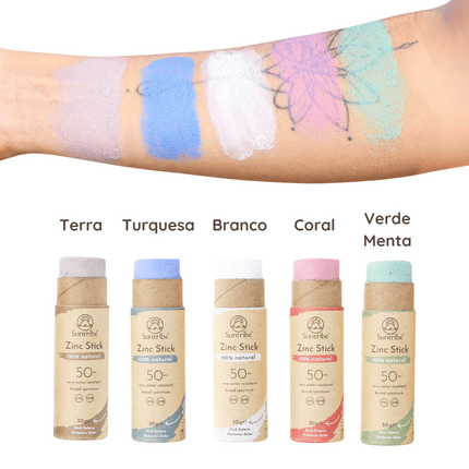 Stick Protector Solar de Zinc SPF 50 Coral - Suntribe
