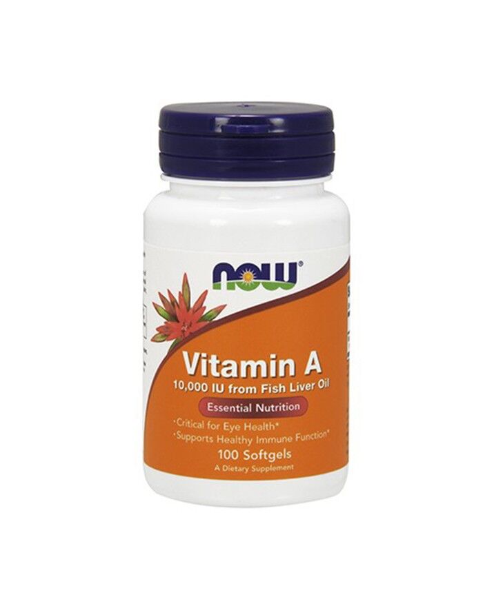 Vitamina A, 10000 IU, 100 Cáps.
