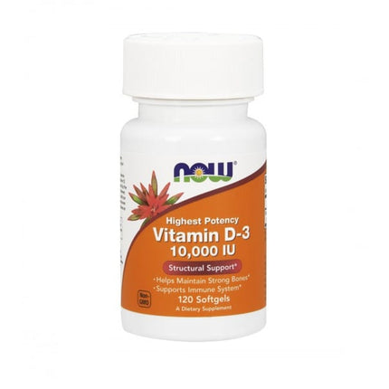 Vitamina D3, 10.000 UI NOW